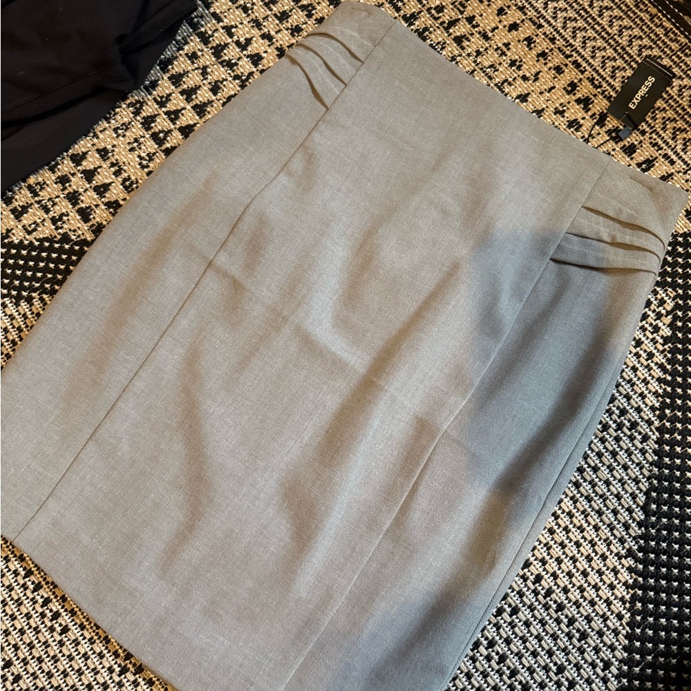 Express Gray Pencil Skirt